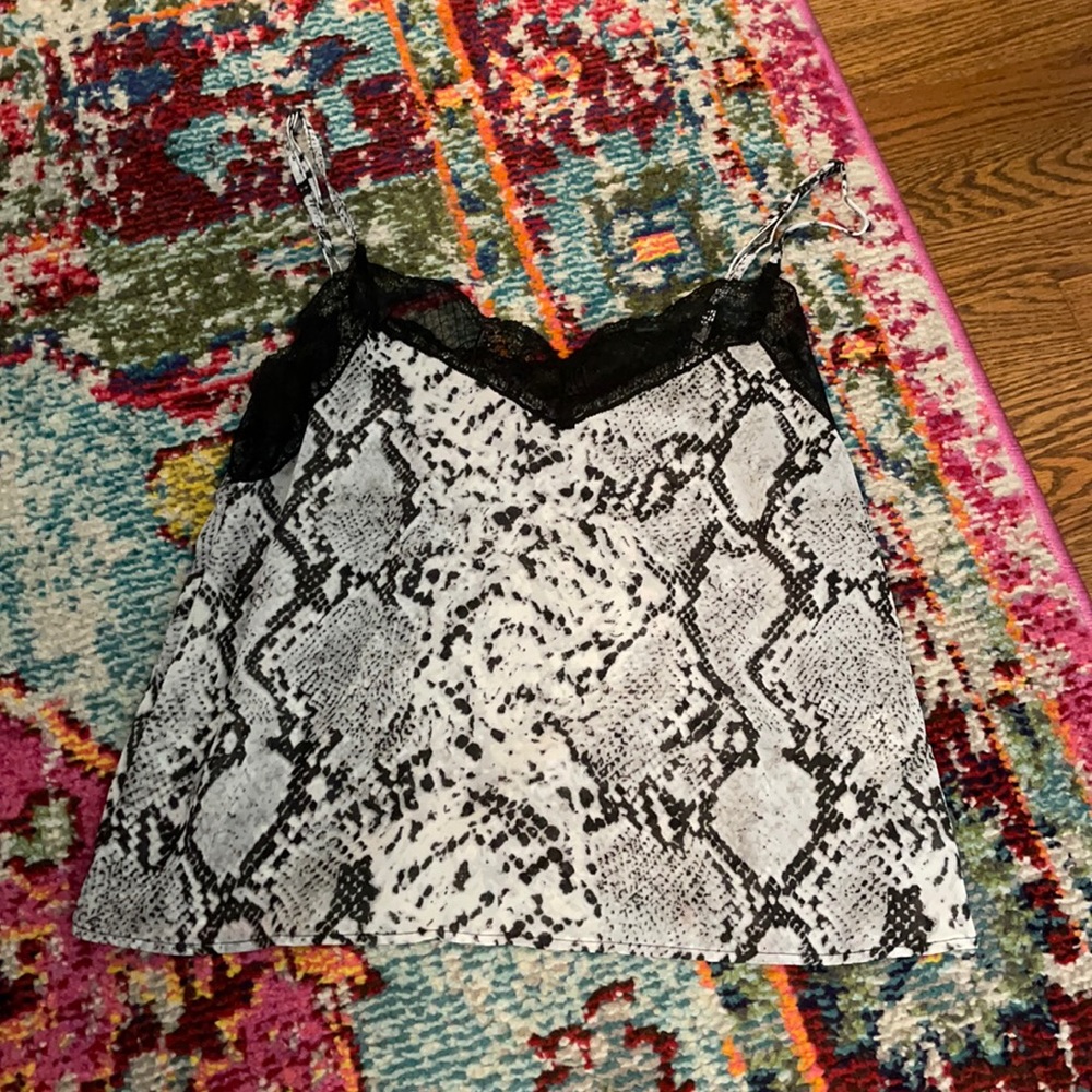 shein snakeskin top